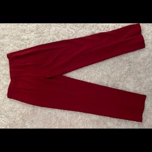 Tribella Red women’s pants size 8 side zipper
